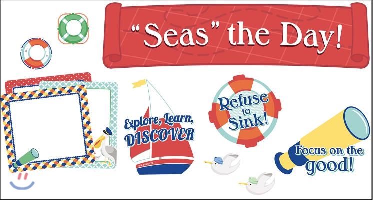 S.s. Discover Seas the Day! Mini Bulletin Board Set