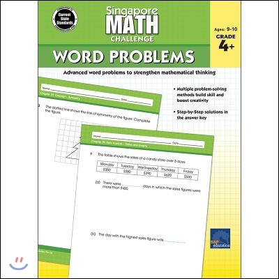 Singapore Math Challenge Word Problems, Grades 4 - 6: Volume 3