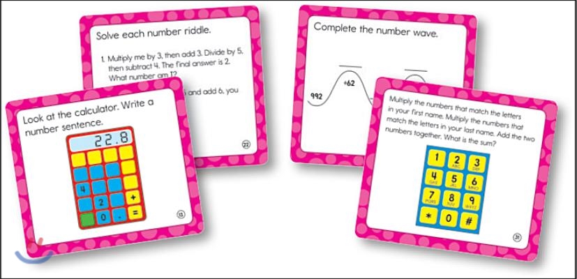 Math Challenge Curriculum Cut-outs, Grade 5