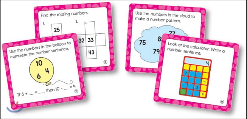 Math Challenge Curriculum Cut-outs, Grade 1