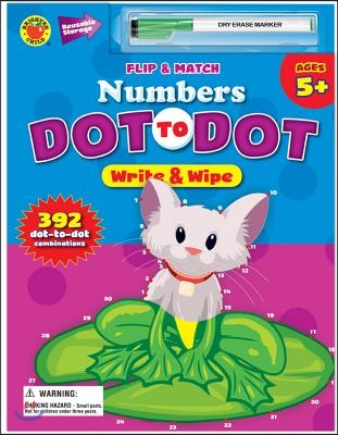 Flip &amp; Match Numbers Dot-to-Dot Write and Wipe