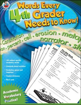 Words Every 4th Grader Needs to Know!