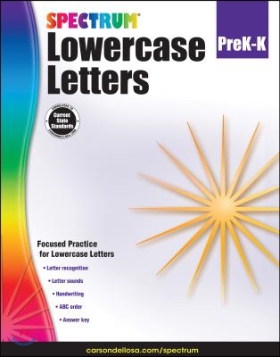 Lowercase Letters, Grades Pre-K