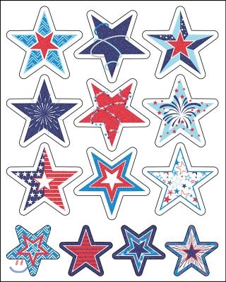 Star-spangled Shape Stickers