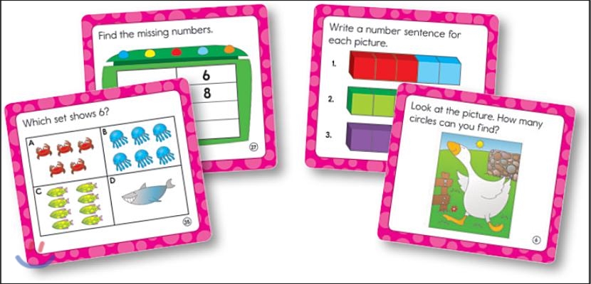 Math Challenge Curriculum Cut-outs, Grade K