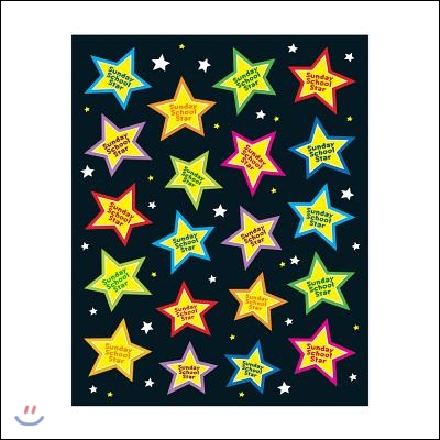 Sunday School Star Shape Stickers