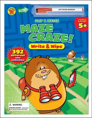 Flip &amp; Match Maze Craze Write &amp; Wipe