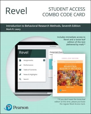 Revel for Introduction to Behavioral Research Methods Access Card