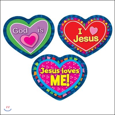 Jesus Loves Me! Shape Stickers