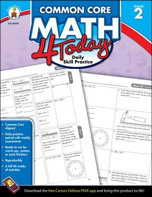 Common Core Math 4 Today, Grade 2: Daily Skill Practice Volume 5