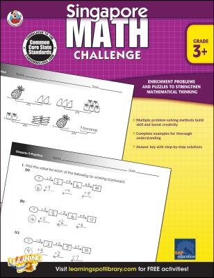 Singapore Math Challenge, Grades 3 - 5: Volume 19