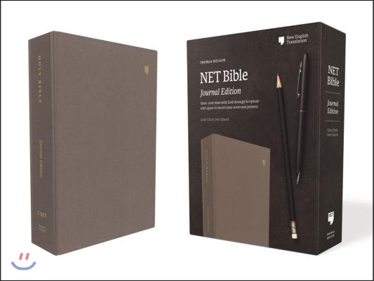 Net Bible, Journal Edition, Cloth Over Board, Gray, Comfort Print: Holy Bible