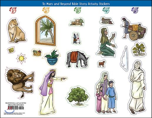 Vacation Bible School 2019 to Mars and Beyond Bible Story Activity Stickers, Package of 6