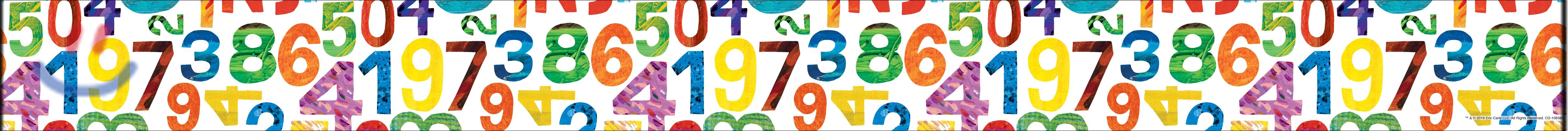 World of Eric Carle Numbers Straight Borders