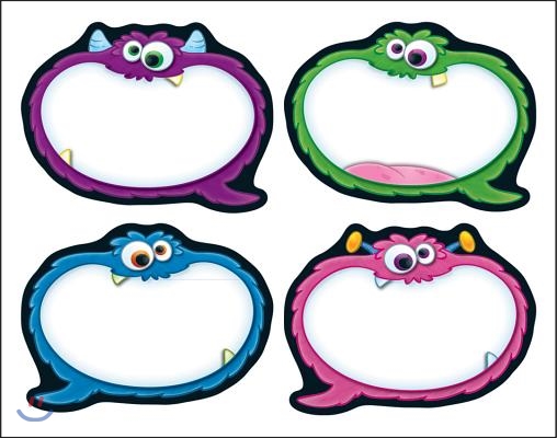 Monster Speech Bubbles Cut-Outs