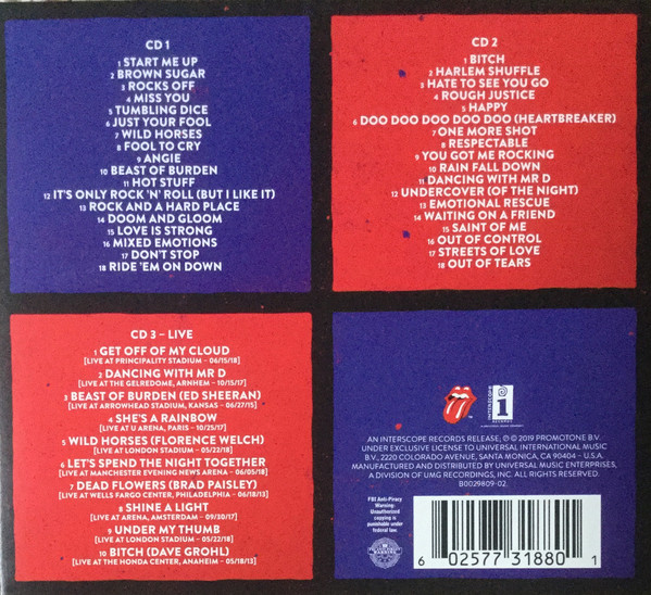 The Rolling Stones - Honk 롤링 스톤스 베스트 앨범 [3CD Deluxe Edition]