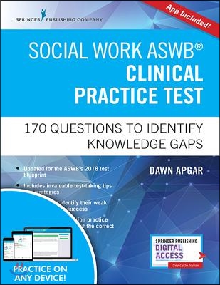 Social Work Aswb Clinical Practice Test: 170 Questions to Identify Knowledge Gaps (Book + Free App)