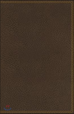 Niv, Reference Bible, Deluxe Single-Column, Leathersoft, Brown, Comfort Print