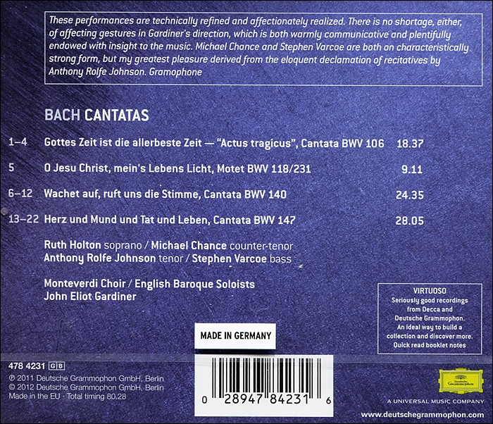 Ruth Holton 바흐: 칸타타와 모테트 (Bach: Cantatas)
