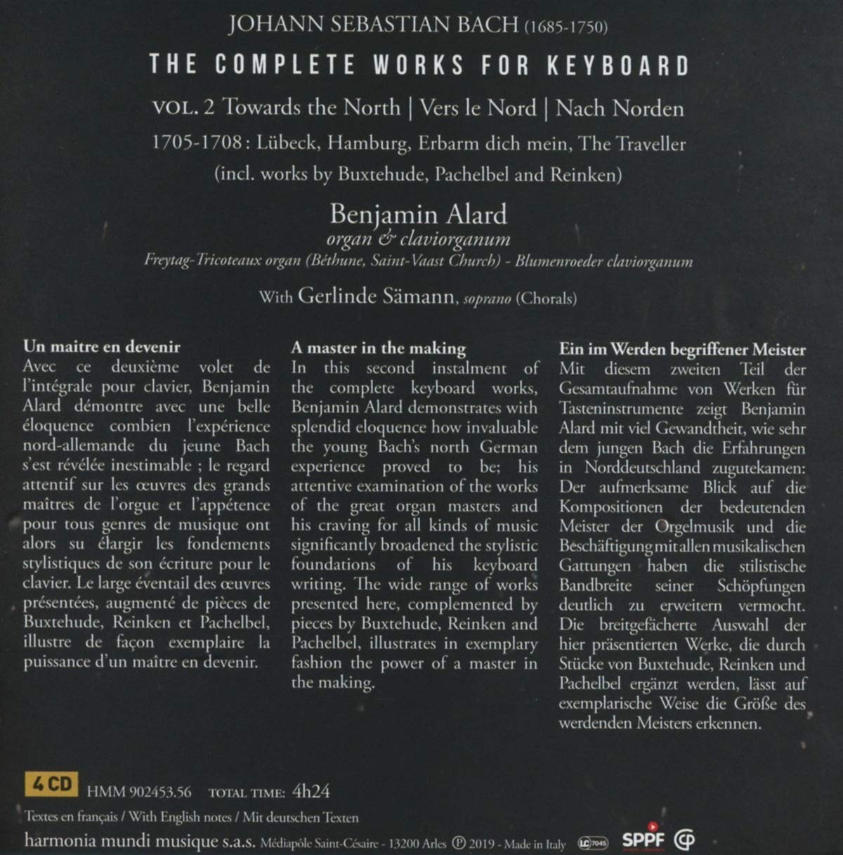 Benjamin Alard 바흐: 건반 음악을 위한 작품 전곡 2집 (Bach: Complete Keyboard Edition Volume 2)