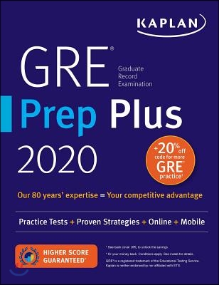 Gre Prep Plus 2020 - Practice Tests + Proven Strategies + Online + Video + Mobile