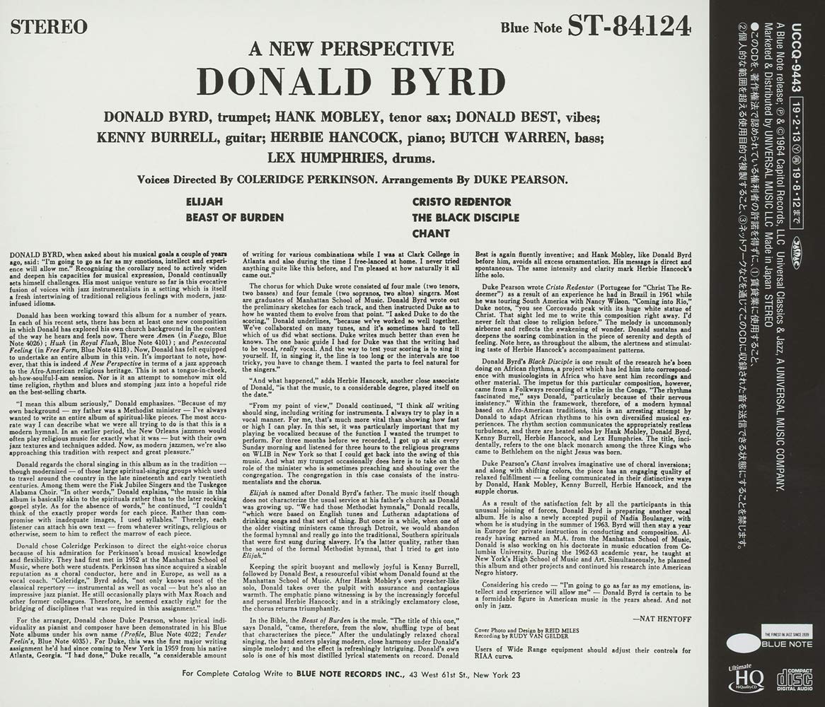 Donald Byrd (도널드 버드) - A New Perspective 