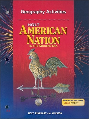 American Nation, Grades 9-12 in the Modern Era Geography Activities and Guided Reading Strategies With Answer Key