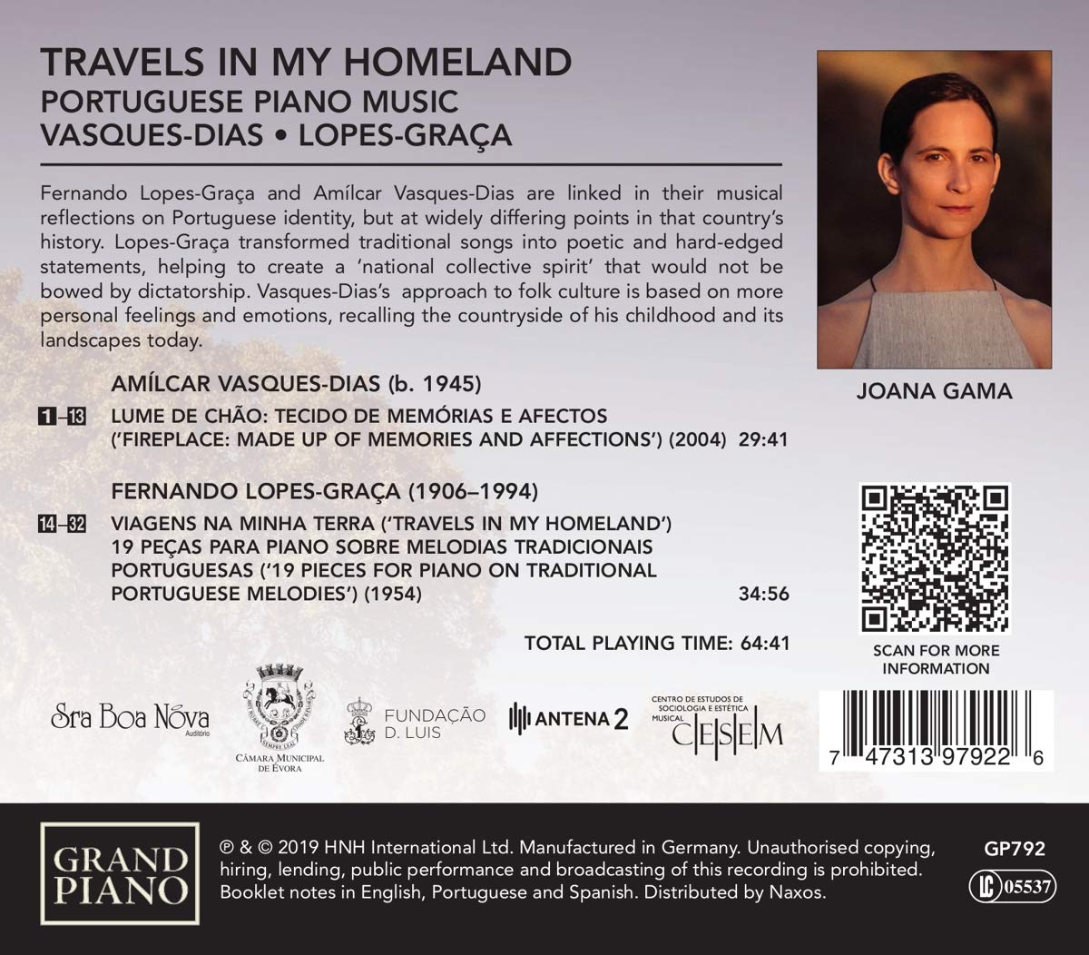 Joana Gama 포르투갈 피아노 음악 모음집 (Travels in my Homeland)