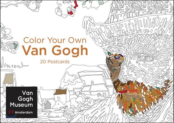 Color Your Own Van Gogh 20 Postcards: A Coloring Book