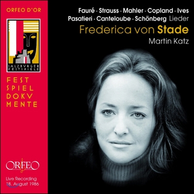 Frederica von Stade 프레데리카 폰 슈타데 : 잘츠부르크 리사이틀 (Live Recording 1986)