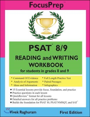 PSAT 8/9 READING and WRITING Workbook: for students in grades 8 and 9