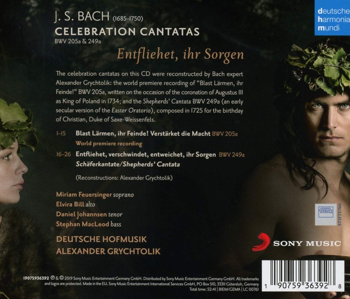 Alexander Grychtolik 바흐: 칸타타 BWV 205a, 249a (Bach: Celebration Cantatas)
