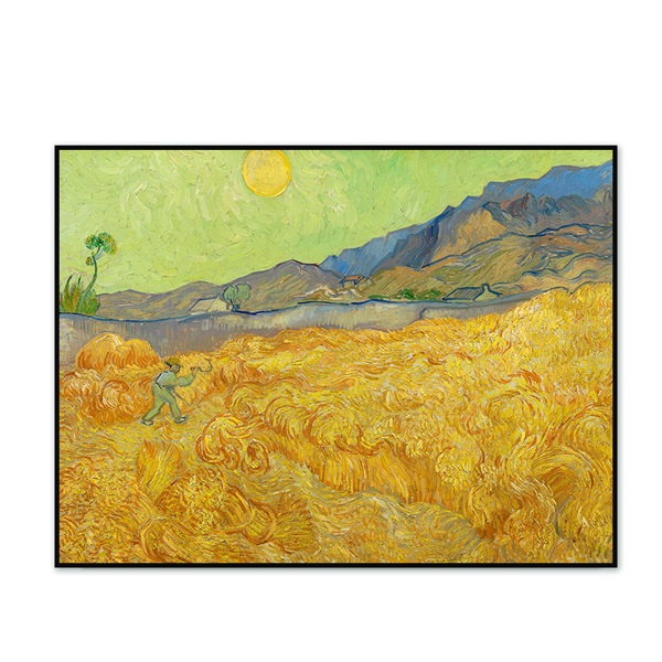 [The Bella] 고흐 - 수확하는 사람이 있는 밀밭 Wheat Fields with Reaper at Sunrise