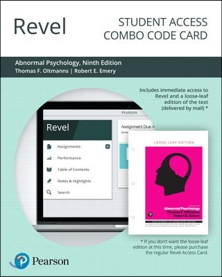 Revel for Abnormal Psychology Combo Access Card