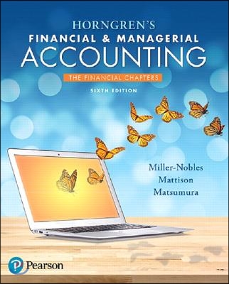 Horngren&#39;s Financial &amp; Managerial Accounting, the Financial Chapters Plus Mylab Accounting with Pearson Etext -- Access Card Package [With Access Code