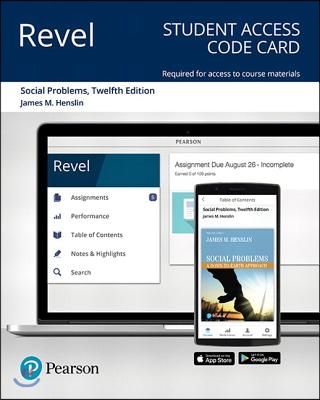 Social Problems Revel Access Code Card