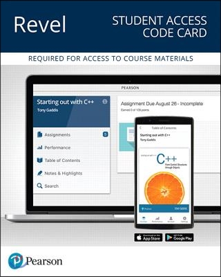 Starting out with C++ Revel Access Code Card