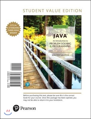 Java: An Introduction to Problem Solving and Programming