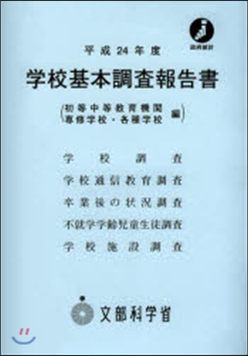 平24 學校基本調査報告書 各種學校編