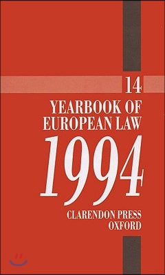 Yearbook of European Law: Volume 14: 1994