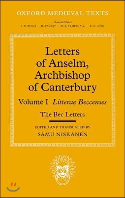 Letters of Anselm, Archbishop of Canterbury: Volume I