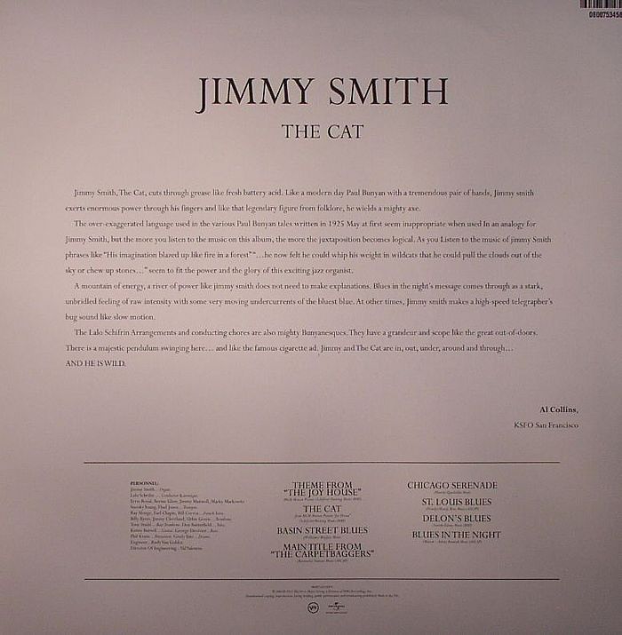 Jimmy Smith (지미 스미스) - The Cat [LP]