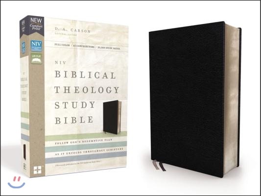 NIV, Biblical Theology Study Bible, Bonded Leather, Black, Comfort Print: Follow God&#39;s Redemptive Plan as It Unfolds Throughout Scripture