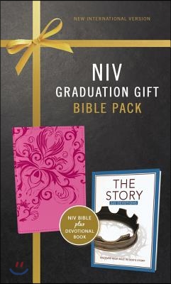 NIV, Graduation Gift, Bible Pack for Her, Pink, Red Letter Edition