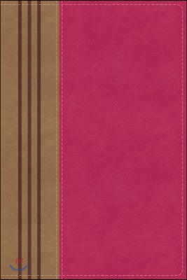 NIV, Biblical Theology Study Bible, Imitation Leather, Pink/Brown, Indexed, Comfort Print: Follow God&#39;s Redemptive Plan as It Unfolds Throughout Scrip