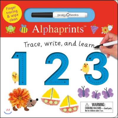 Alphaprints: Trace, Write, and Learn 123: Finger Tracing &amp; Wipe Clean