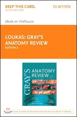Gray's Anatomy Review Elsevier Ebook on Vitalsource Retail Access Card