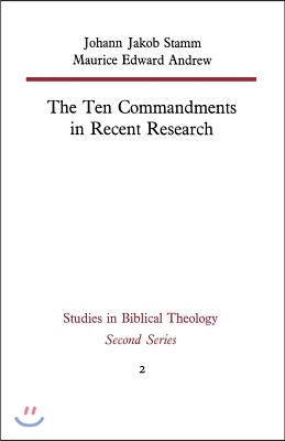 The Ten Commandments in Recent Research