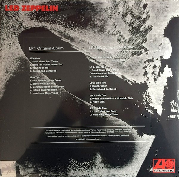 Led Zeppelin (레드제플린) - 1집 Led Zeppelin I [3LP]
