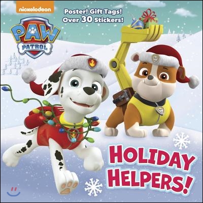 Holiday Helpers! (Paw Patrol): A Holiday Book for Kids and Toddlers with Over 30 Stickers